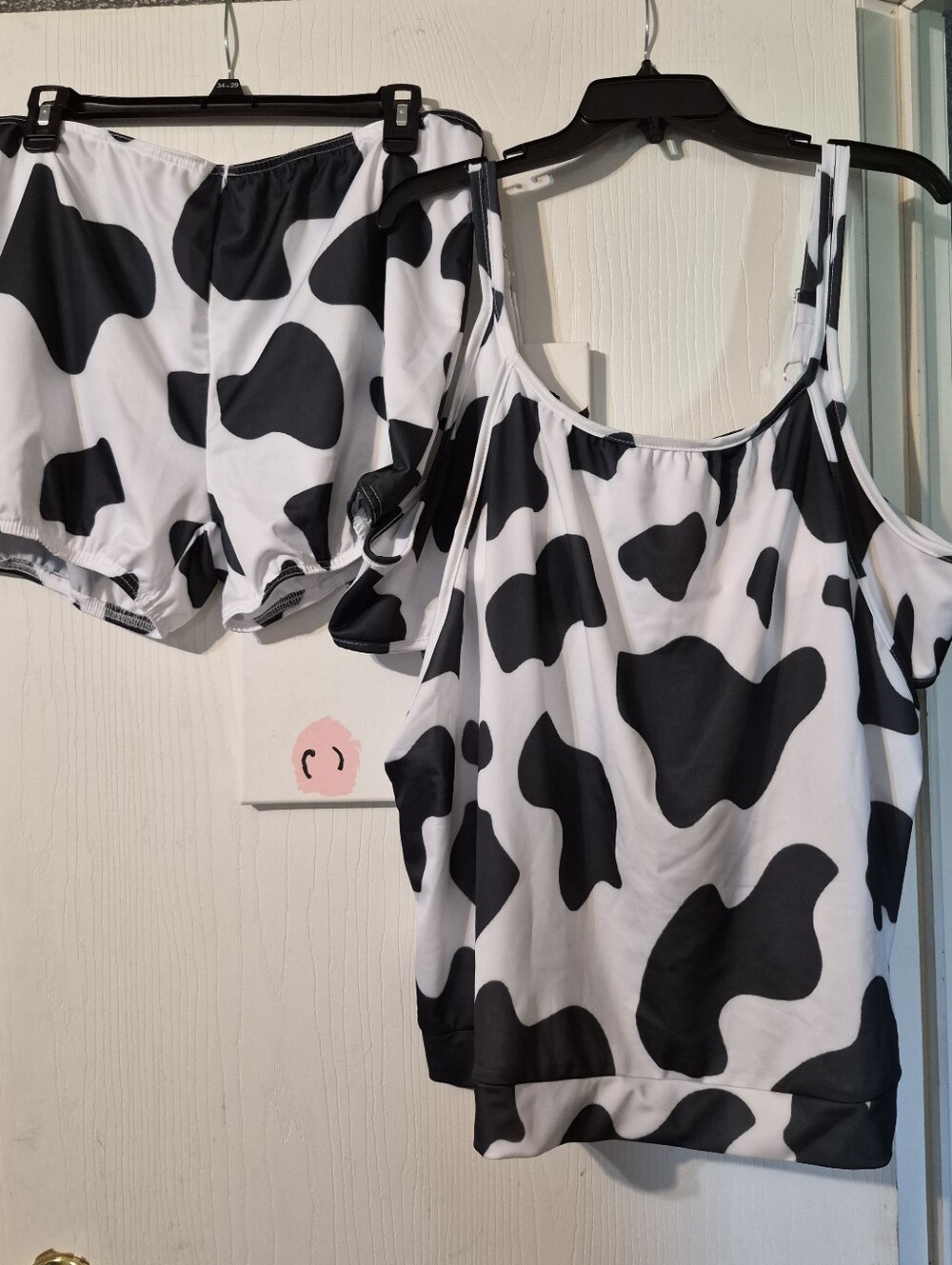 Cow Print Tank Top Tankini